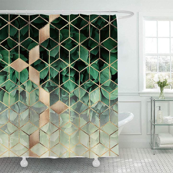 Textured Mosaic Pattern Shower Curtain Stornfield