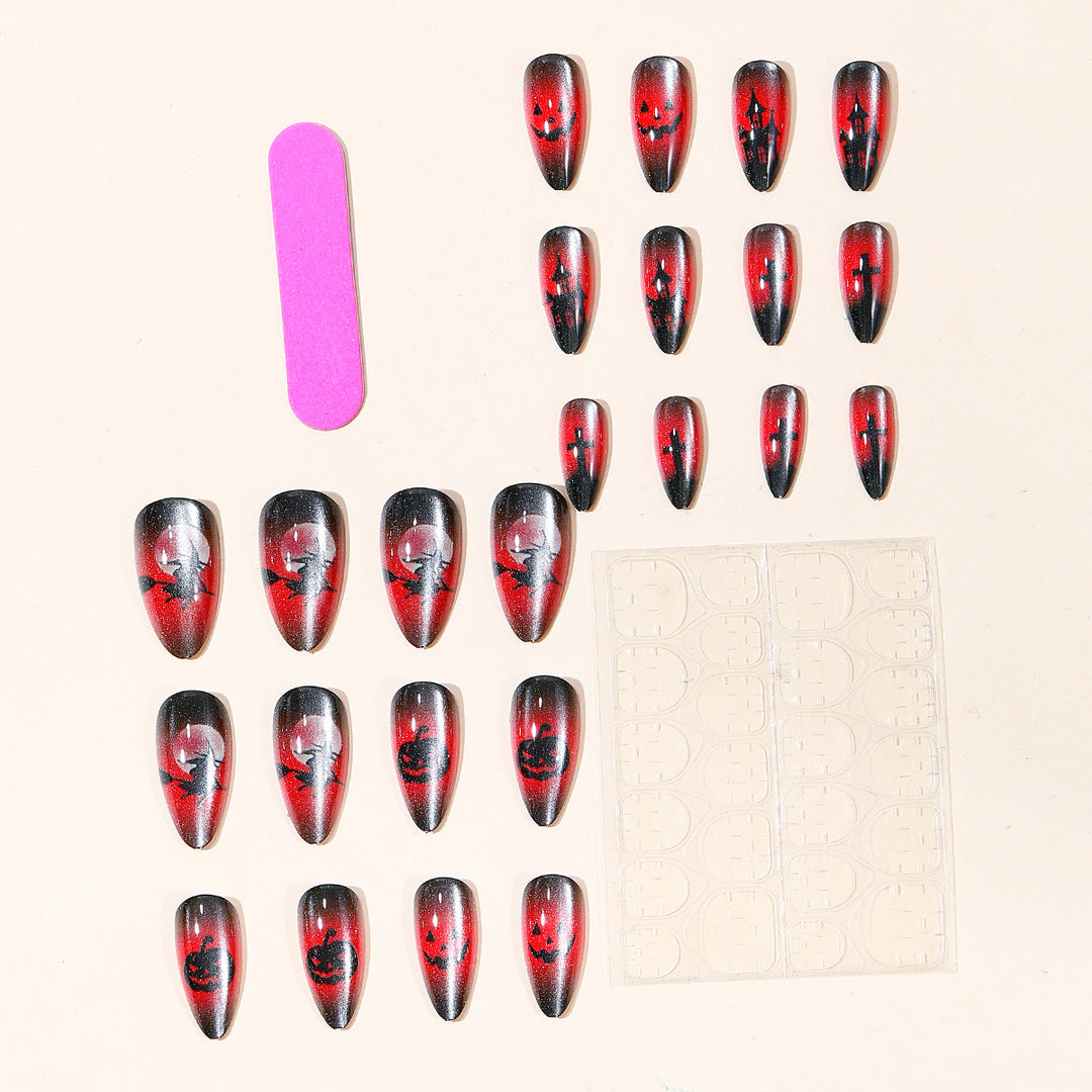 Halloween-Themed Gothic Nail Art Stornfield