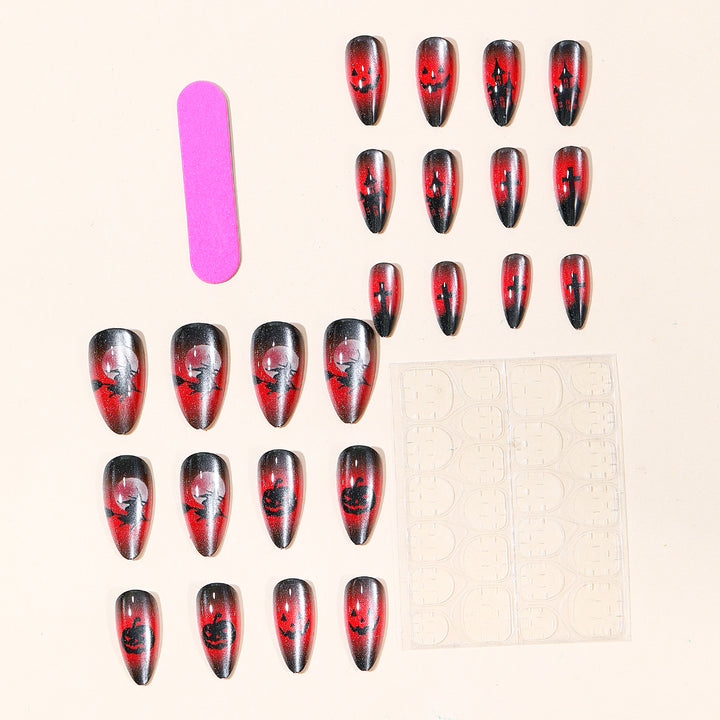 Halloween-Themed Gothic Nail Art Stornfield