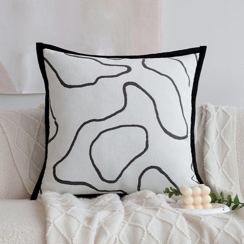 Decorative pillow with tree motif