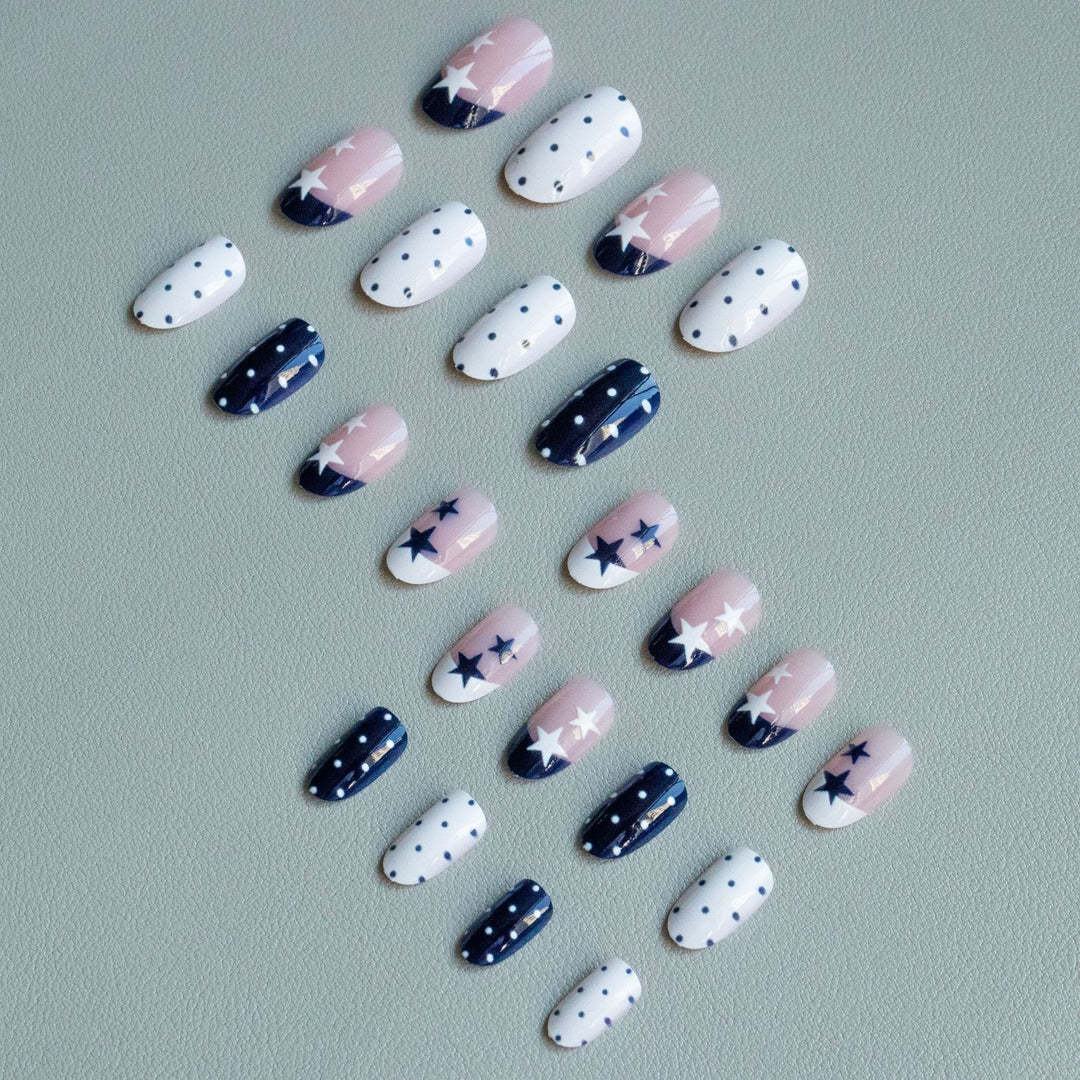 Artistic Star and Polka Dot Nail Art Kit