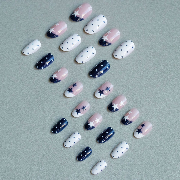 Artistic Star and Polka Dot Nail Art Kit