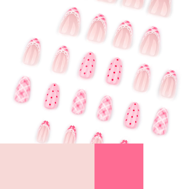 Artistic nail extensions with elegant patterns Stornfield