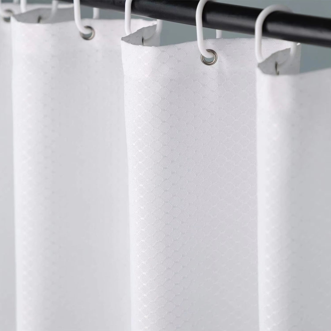 Textured Waterproof Shower Curtain Stornfield