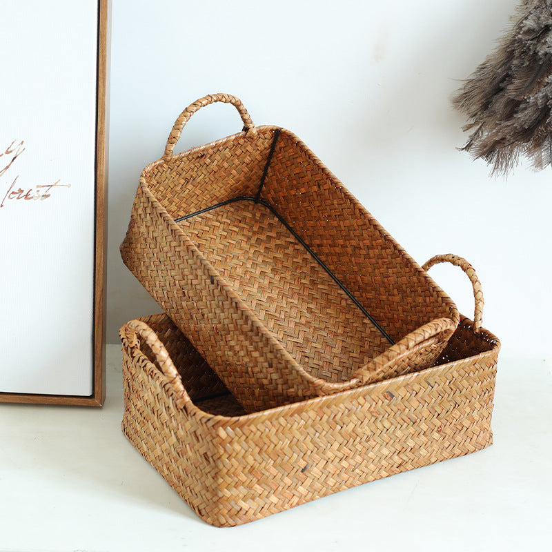 Handwoven Natural Storage Basket Stornfield