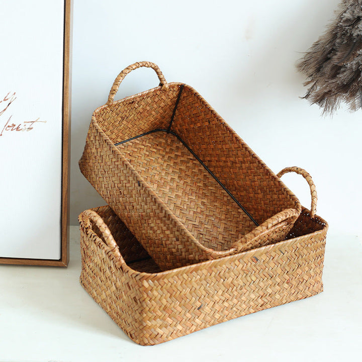 Handwoven Natural Storage Basket Stornfield