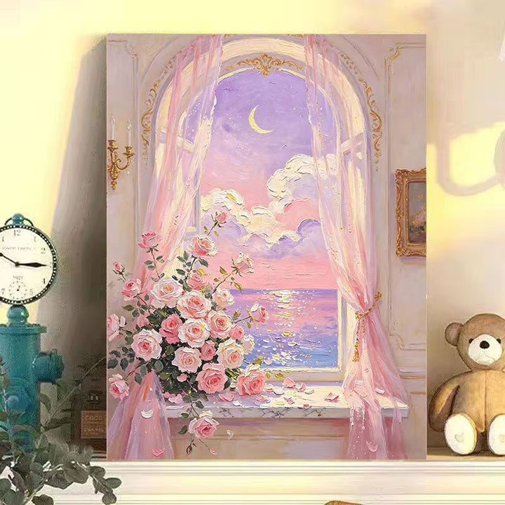 Romantic Floral Landscape Canvas Art Stornfield