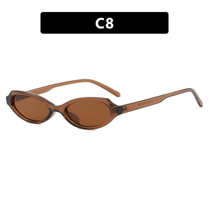 Ladies elegant sunglasses in stylish oval design Stornfield