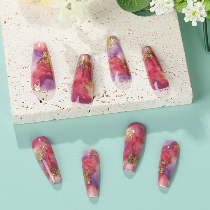 Elegant artificial nails with glitter accents Stornfield