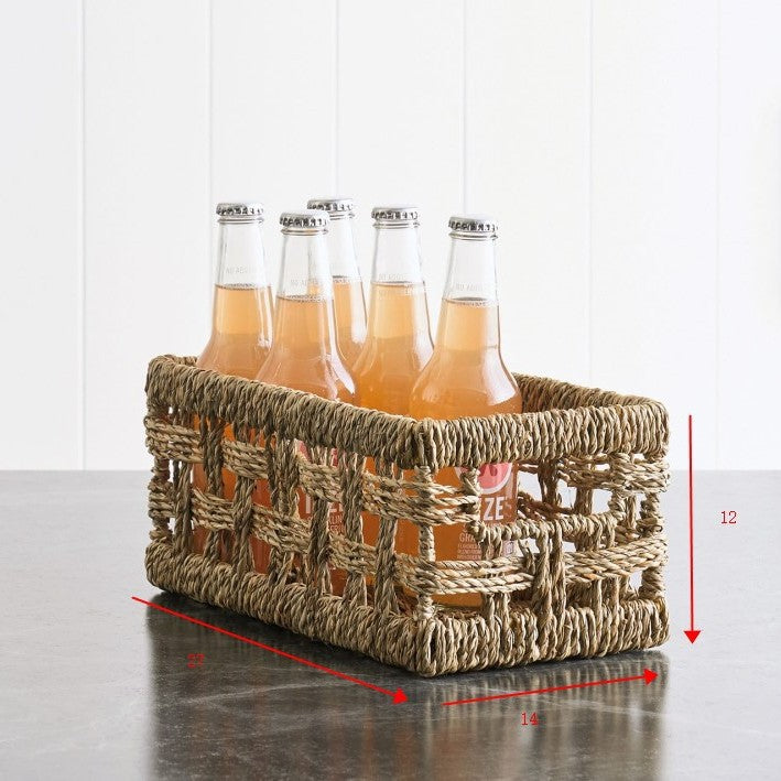 Rustic Woven Storage Basket Stornfield