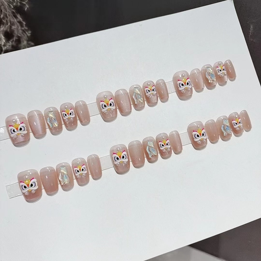 Designer Butterfly-Themed Press-On Nail Set Stornfield