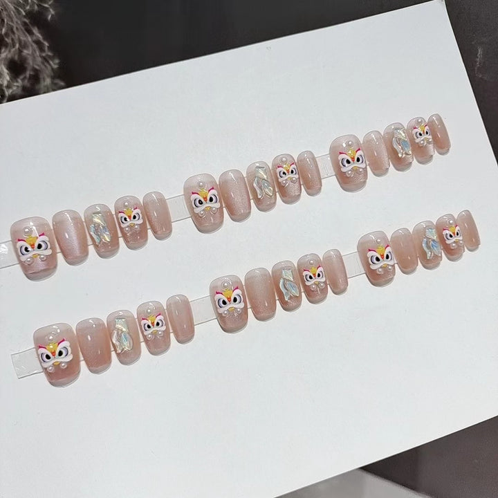Designer Butterfly-Themed Press-On Nail Set Stornfield