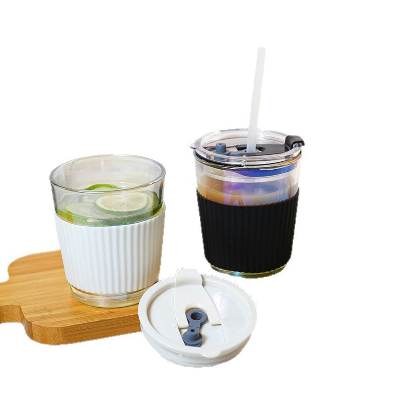 Ladies Insulated Drinking Cup with Flexible Silicone Cover and Integrated Straw Stornfield