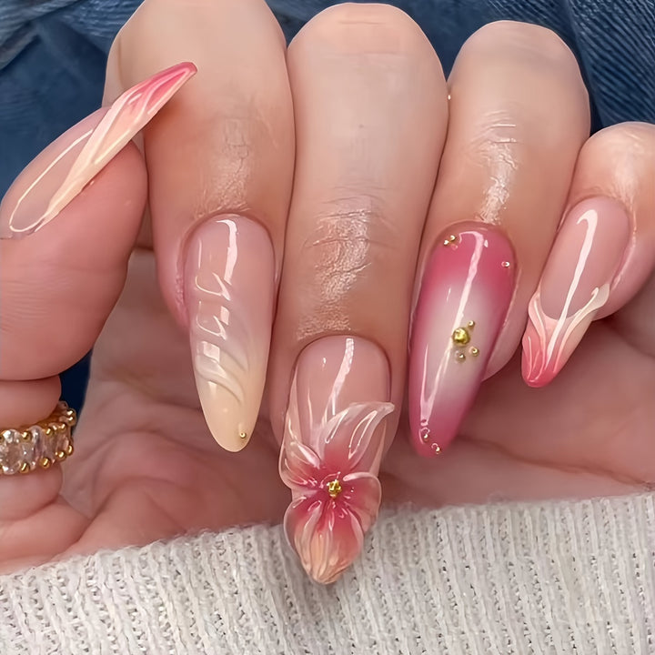 Decorative Press-On Nail Set Stornfield