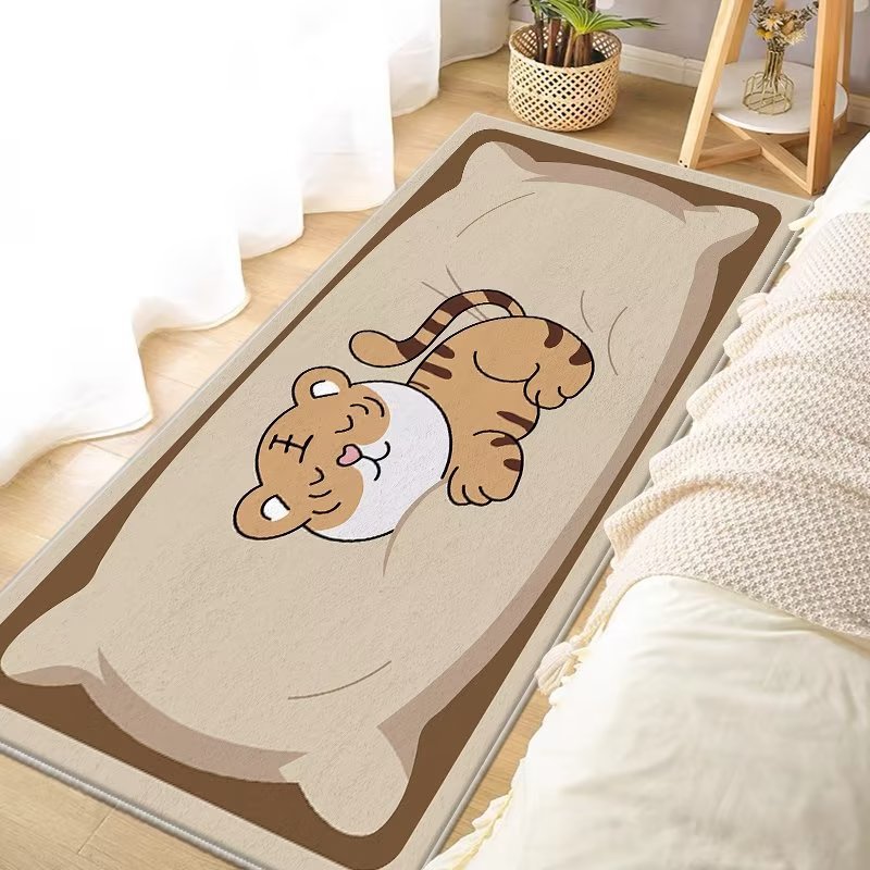 Fun Cartoon Cat-Themed Area Rug