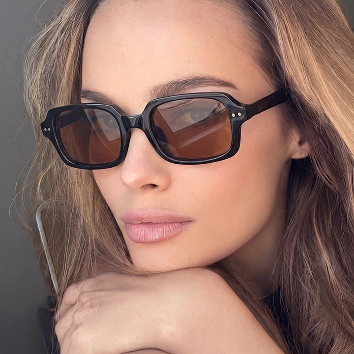 Ladies stylish square sunglasses with striking accents Stornfield
