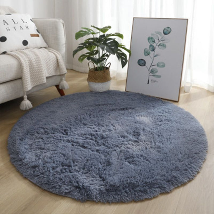 Plush Round Area Rug