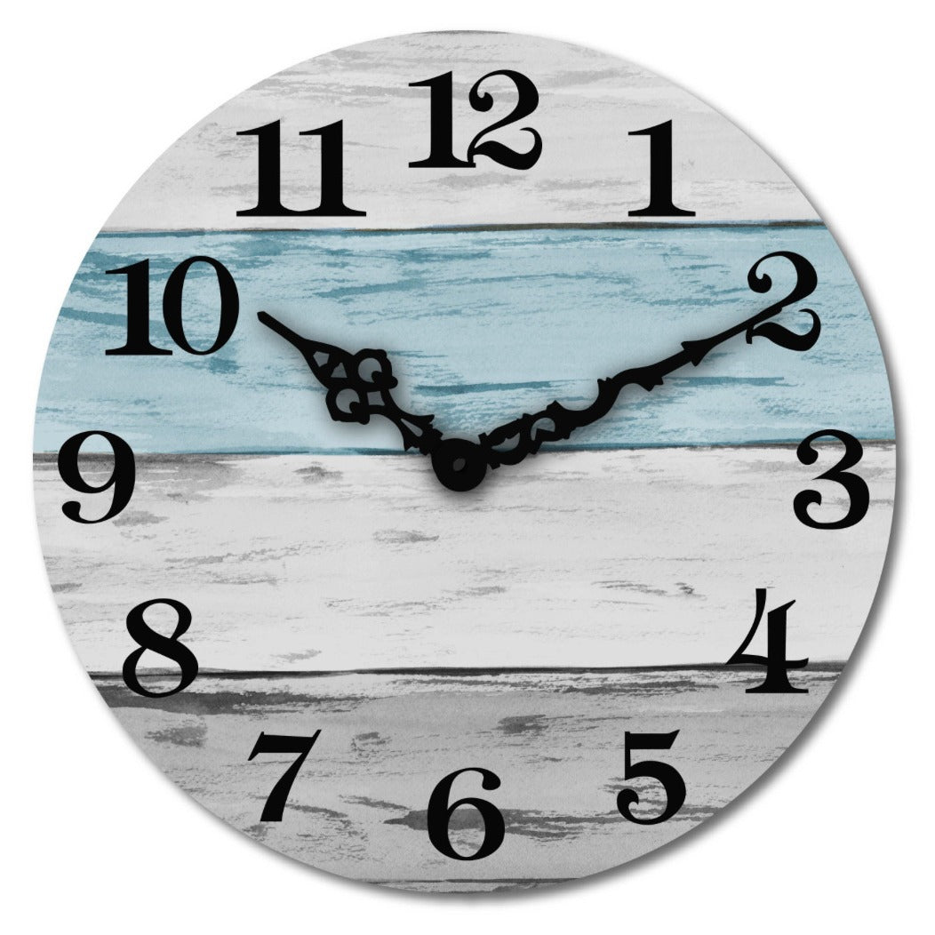 Wall clock in rustic wood design Stornfield