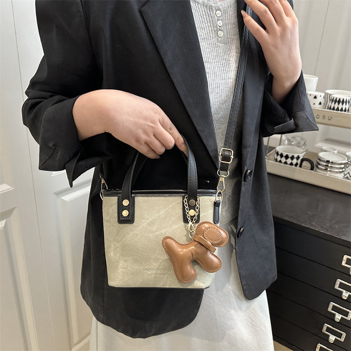 Playful Denim Mini Handheld Tote Bag Stornfield