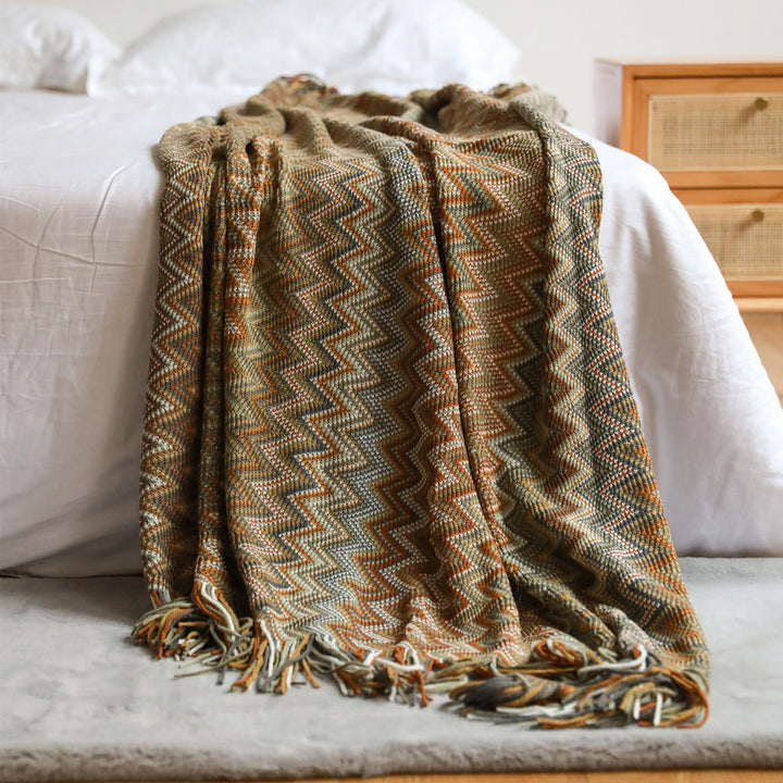 Textured Knit Throw Blanket