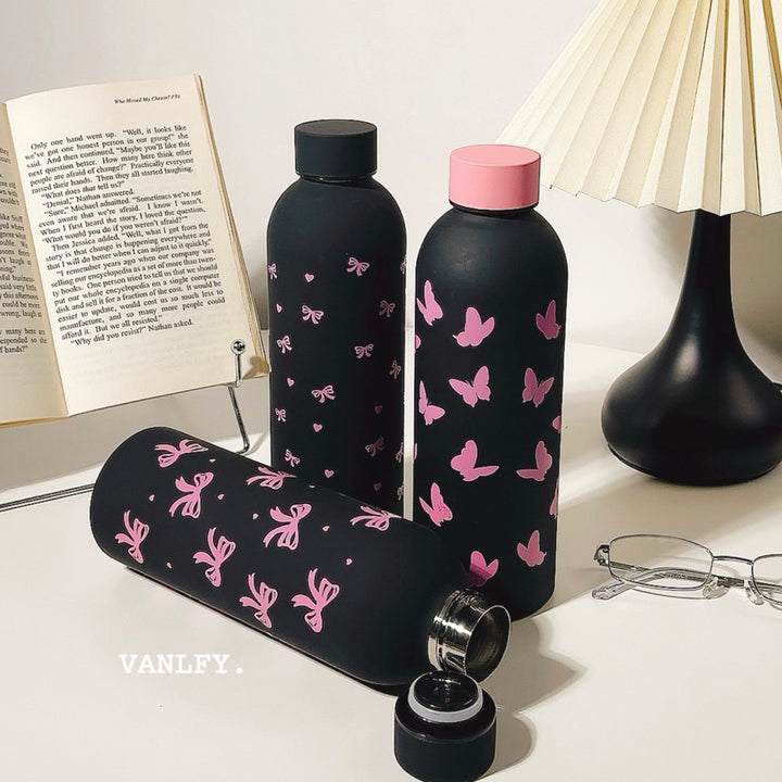 Women's Insulated Drinking Bottle with Creative Bow Motif Stornfield