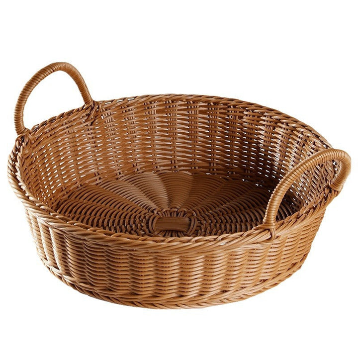 Large Handwoven Wicker Serving Basket Stornfield