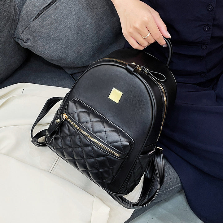Quilted Leather Mini Backpack Stornfield