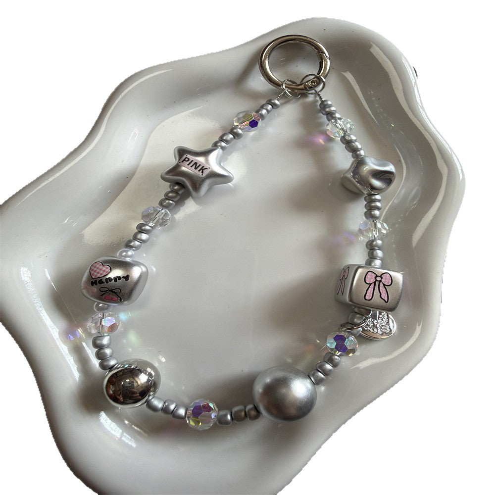 Decorative Beaded Charm Keychain Stornfield 1790135619