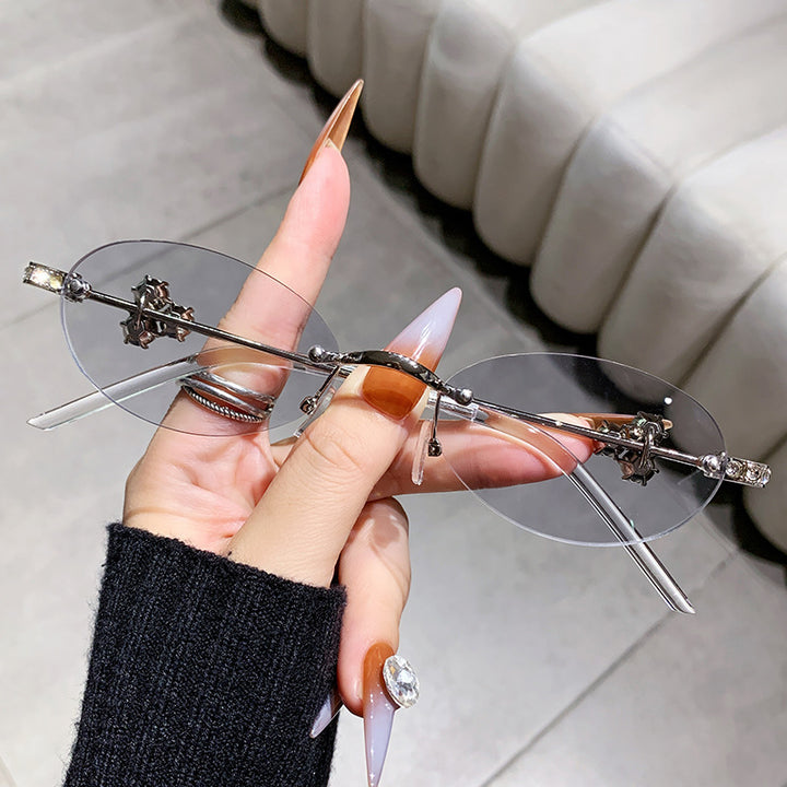 Ladies elegant sunglasses with geometric frame Stornfield