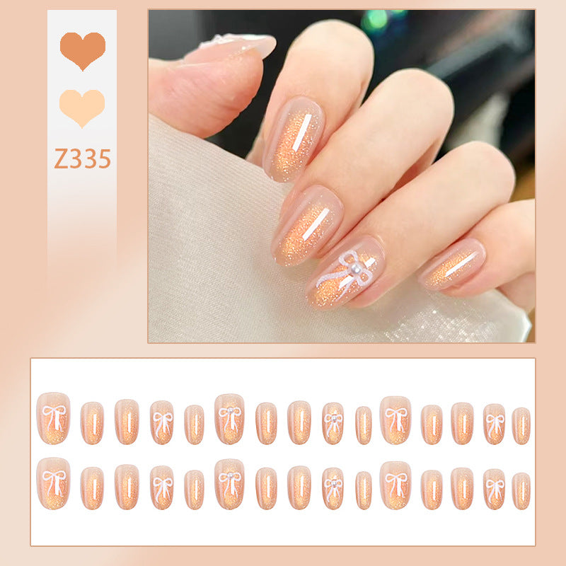 Glamorous artificial nail tips with glitter accents Stornfield