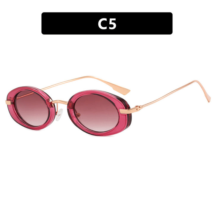 Ladies fashionable sunglasses in elegant oval design Stornfield