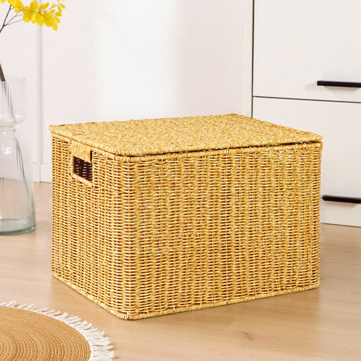 Handwoven Wicker Storage Chest Stornfield