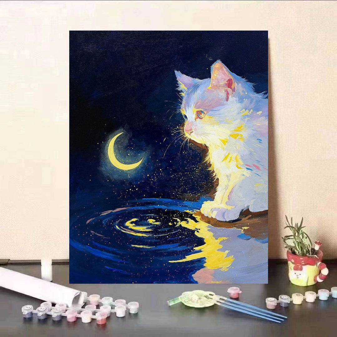 Cat-Themed Fantasy Wall Art Canvas Print Stornfield