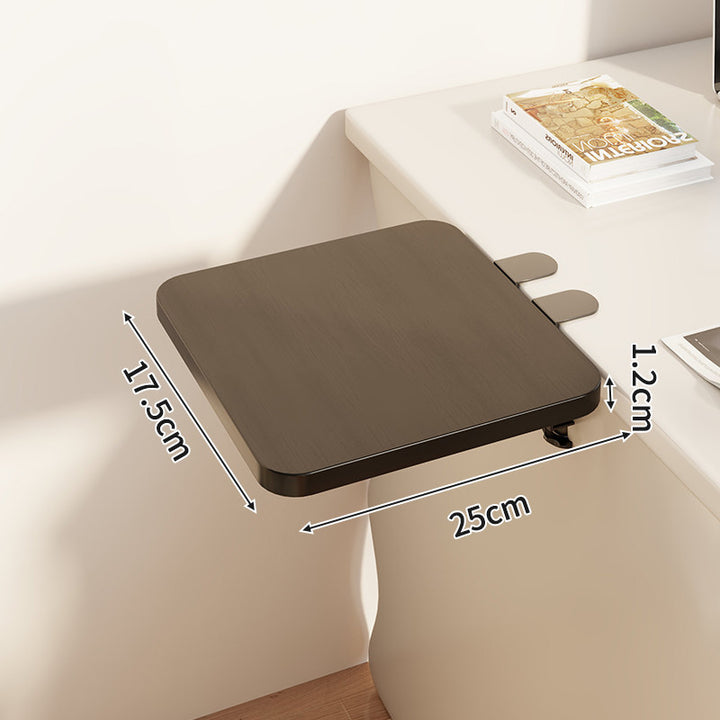 Compact Wall-Mounted Foldable Clamp-On Desk Shelf