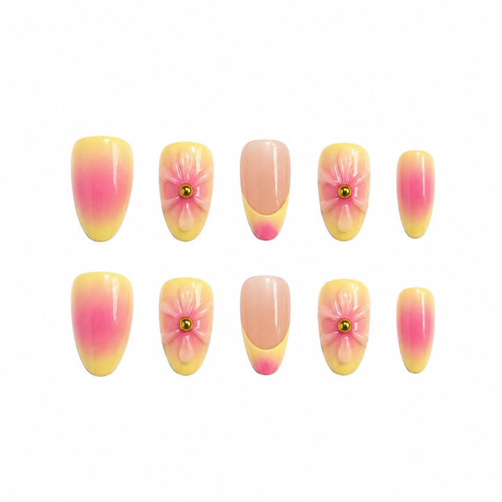 Artistic Floral Press-On Nail Set Stornfield 1787395270