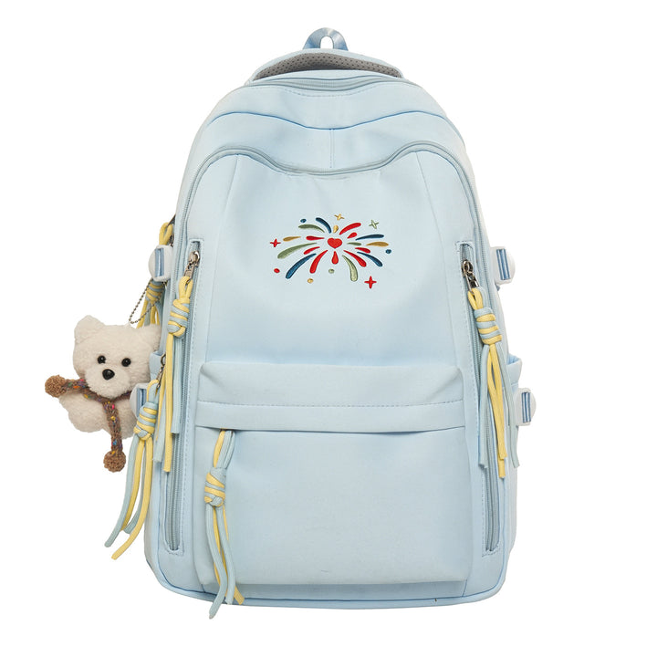 Backpack with Colorful Decorations and Innovative Compartments Stornfield