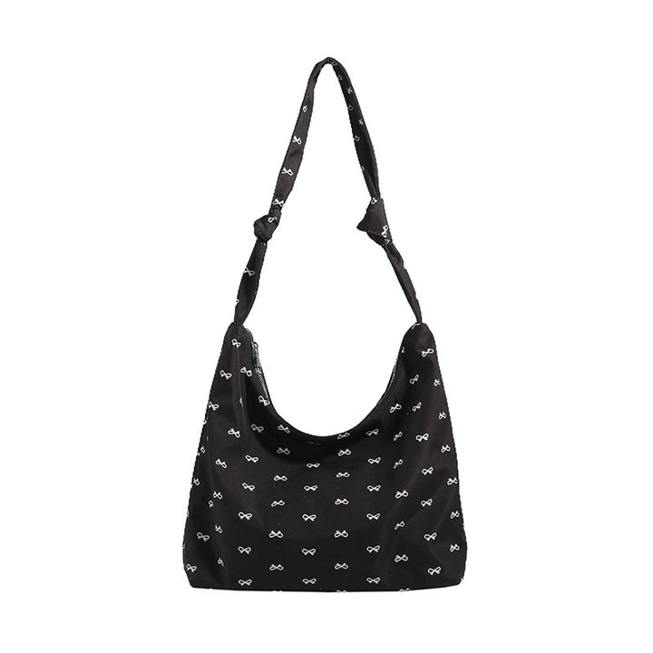 Stylish Bow-Handle Hobo Bag