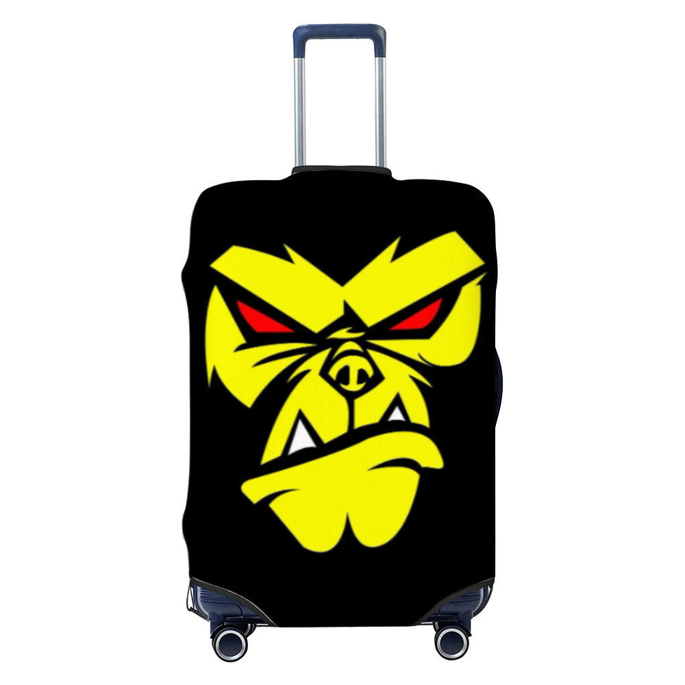 Unisex non-elastic luggage cover with graffiti print and zipper opening, stretchable protective cover with non-slip inner fastening Stornfield