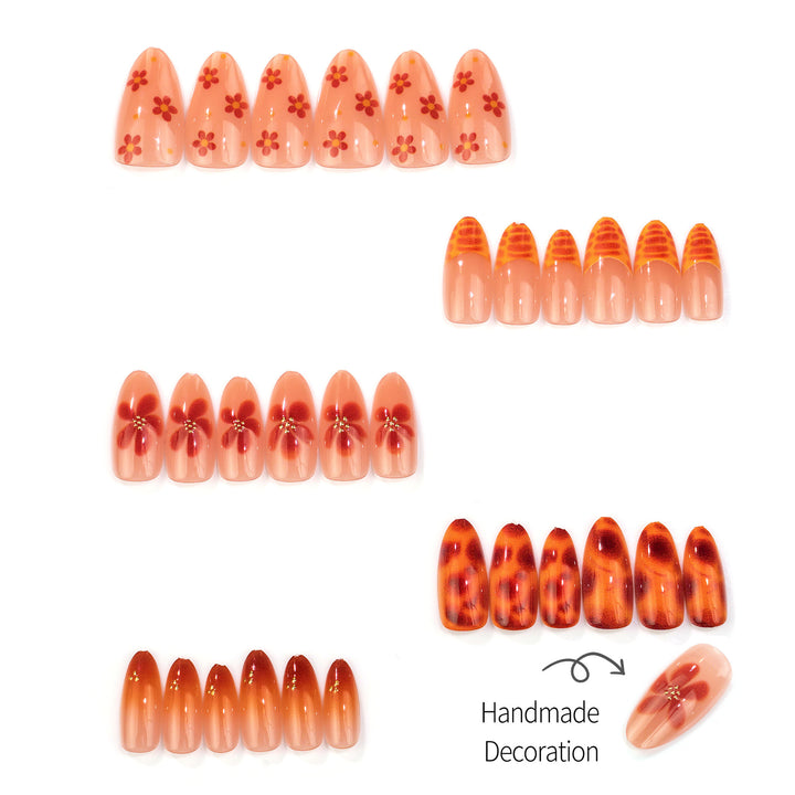 Floral Art Press-On Nail Set