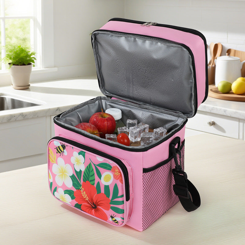 Insulated Floral Print Lunch Cooler Bag Stornfield