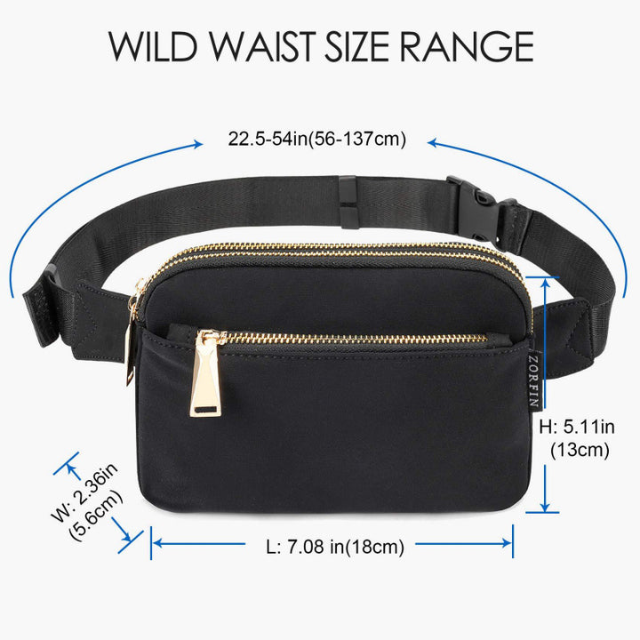 Hip bag with multifunctional compartment system Stornfield