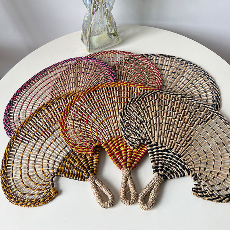 Women handmade fan made of natural materials Stornfield