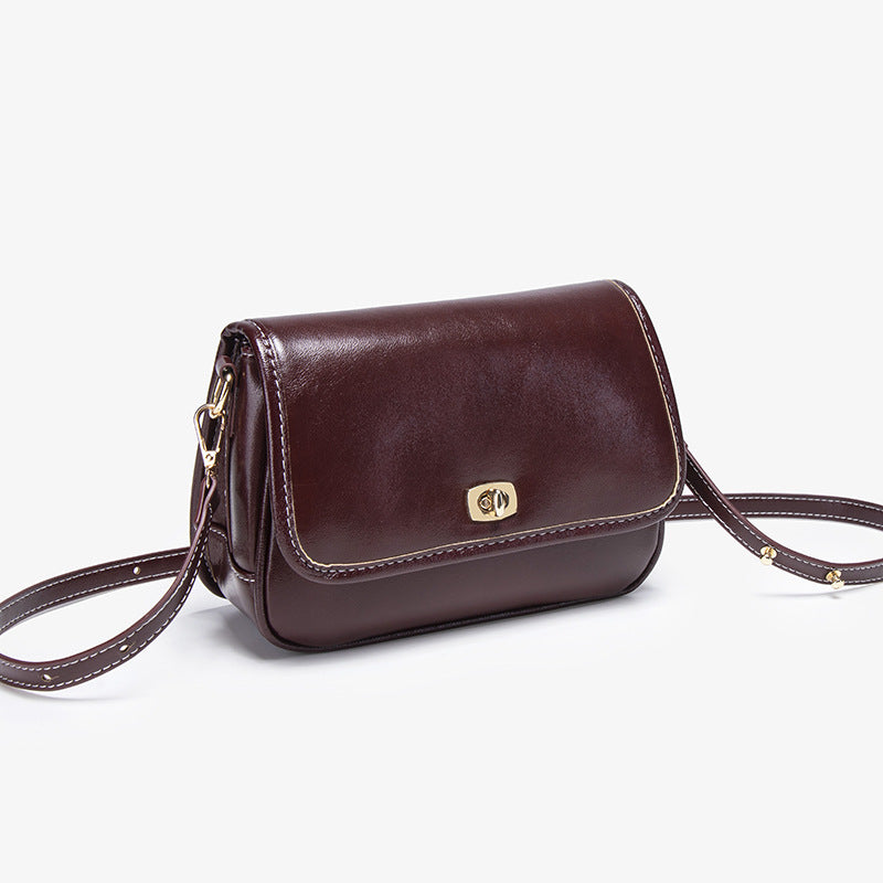 Stylish Faux Leather Crossbody Bag