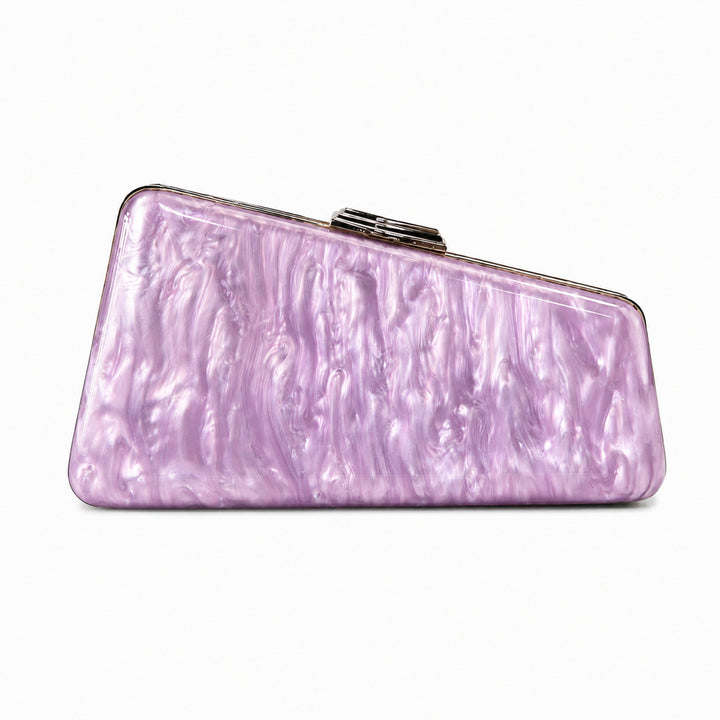 Artistic Floral Acrylic Clutch