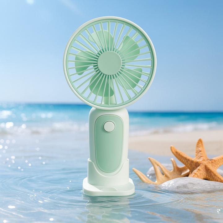 Ladies portable USB mini fan with ergonomic handle Stornfield