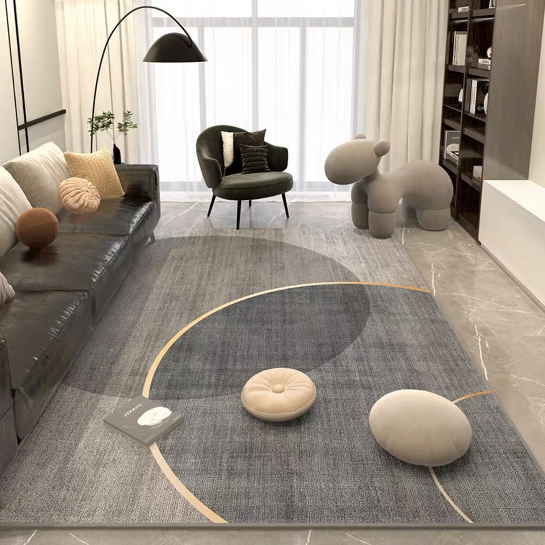 Modern Abstract Area Rug for Indoor Display