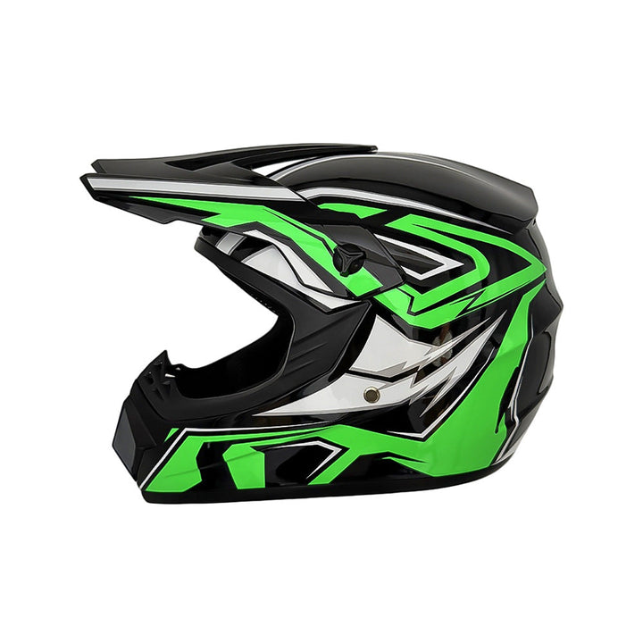 full-face motocross helmet with extended visor and reinforced chin guard Stornfield