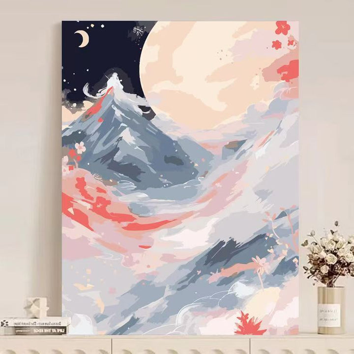 Abstract Mountain Landscape Canvas Art Stornfield