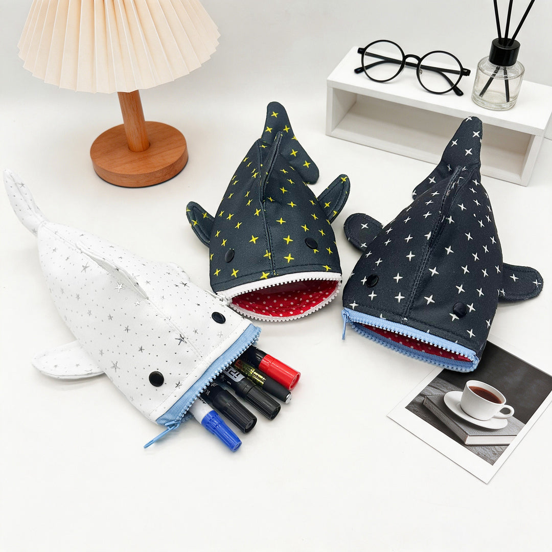 Plush Shark-Shaped Pencil Case Stornfield