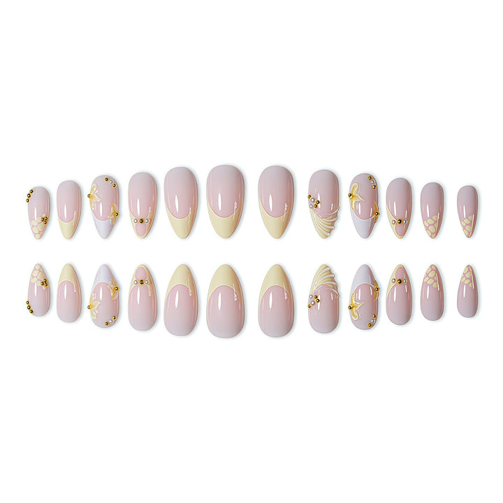 Elegant Floral Nail Art Extensions Stornfield